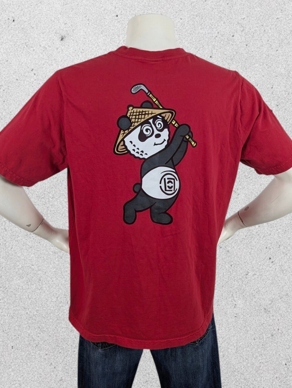 Malbon T Shirt Golf Size Large Golfing panda Tee